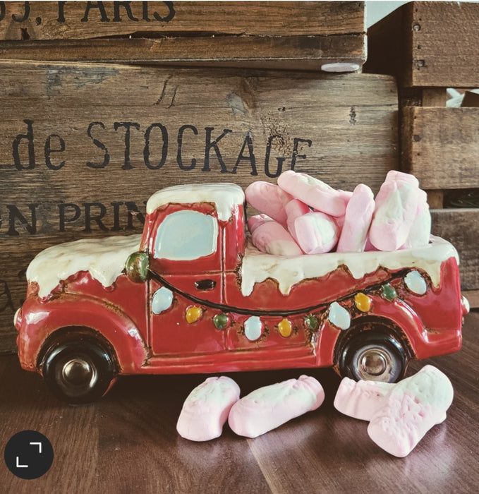 Christmas truck Röd lastbil